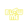 Blow Me Araba Sticker 17x17 Cm Sarı