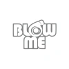 Blow Me Araba Sticker 17x17 Cm Gri