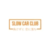 Slow Car Club Araba Sticker 17x17 Cm Turuncu
