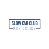 Slow Car Club Araba Sticker 17x17 Cm Mavi