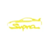 Supra Araba Sticker 17x17 Cm Sarı
