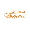 Supra Araba Sticker 17x17 Cm Turuncu