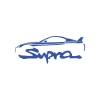 Supra Araba Sticker 17x17 Cm Mavi