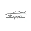 Supra Araba Sticker 17x17 Cm Gri