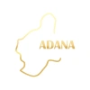 Adana Harita Araba Sticker 17x17 Cm Gold