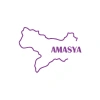Amasya Harita Araba Sticker 17x17 Cm Mor