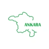 Ankara Harita Araba Sticker 17x17 Cm Yeşil