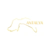 Antalya Harita Araba Sticker 17x17 Cm Gold