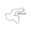 Bitlis Harita Araba Sticker 17x17 Cm Gri
