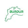 Burdur Harita Araba Sticker 17x17 Cm Yeşil