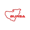 Bursa Harita Araba Sticker 17x17 Cm Kırmızı