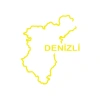 Denizli Harita Araba Sticker 17x17 Cm Sarı