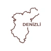 Denizli Harita Araba Sticker 17x17 Cm Kahverengi
