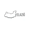 Elazığ Harita Araba Sticker 17x17 Cm Gri