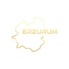 Erzurum Harita Araba Sticker 17x17 Cm Gold