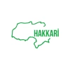 Hakkari Harita Araba Sticker 17x17 Cm Yeşil