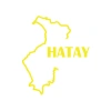 Hatay Harita Araba Sticker 17x17 Cm Sarı