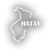 Hatay Harita Araba Sticker 17x17 Cm Beyaz