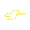 Kocaeli Harita Araba Sticker 17x17 Cm Sarı