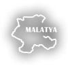 Malatya Harita Araba Sticker 17x17 Cm Beyaz