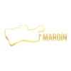 Mardin Harita Araba Sticker 17x17 Cm Gold