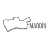 Mardin Harita Araba Sticker 17x17 Cm Gri