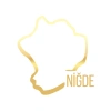 Niğde Harita Araba Sticker 17x17 Cm Gold