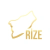 Rize Harita Araba Sticker 17x17 Cm Gold