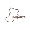 Sakarya Harita Araba Sticker 17x17 Cm Kahverengi