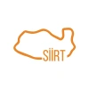 Siirt Harita Araba Sticker 17x17 Cm Turuncu