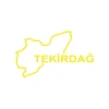 Tekirdağ Harita Araba Sticker 17x17 Cm Sarı