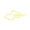 Tokat Harita Araba Sticker 17x17 Cm Sarı