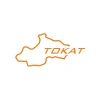 Tokat Harita Araba Sticker 17x17 Cm Turuncu