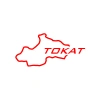 Tokat Harita Araba Sticker 17x17 Cm Kırmızı