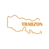 Trabzon Harita Araba Sticker 17x17 Cm Turuncu