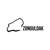 Zonguldak Harita Araba Sticker 17x17 Cm Siyah