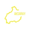 Aksaray Harita Araba Sticker 17x17 Cm Sarı
