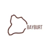 Bayburt Harita Araba Sticker 17x17 Cm Kahverengi