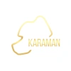 Karaman Harita Araba Sticker 17x17 Cm Gold
