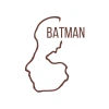 Batman Harita Araba Sticker 17x17 Cm Kahverengi