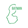 Batman Harita Araba Sticker 17x17 Cm Yeşil