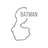 Batman Harita Araba Sticker 17x17 Cm Gri