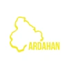 Ardahan Harita Araba Sticker 17x17 Cm Sarı