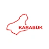 Karabük Harita Araba Sticker 17x17 Cm Kırmızı