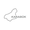 Karabük Harita Araba Sticker 17x17 Cm Gri