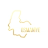 Osmaniye Harita Araba Sticker 17x17 Cm Gold