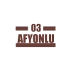 03 Afyonlu Araba Sticker 17x17 Cm Kahverengi