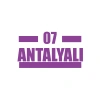 07 Antalyalı Araba Sticker 17x17 Cm Mor