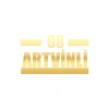 08 Artvinli Araba Sticker 17x17 Cm Gold