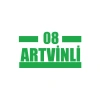 08 Artvinli Araba Sticker 17x17 Cm Yeşil